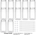 12 Pack Plastic Snow Globe Tumbler - Image 6
