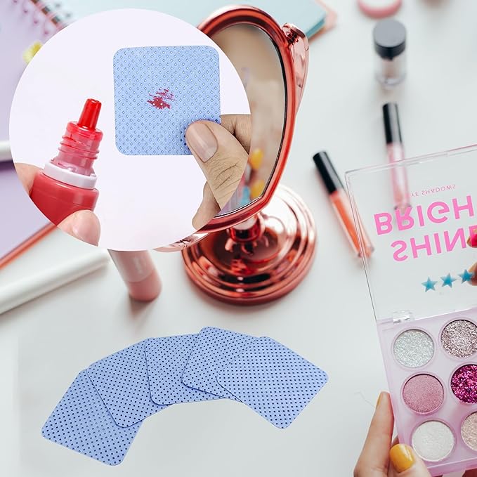 600 Pcs Lint Free Nail Wipes, Non-Woven Nail Polish Remover Pads Nail Polish Wipes for Nail Polish Removal Eyelash Extensions DIY Nail Art Supplies (Blue)