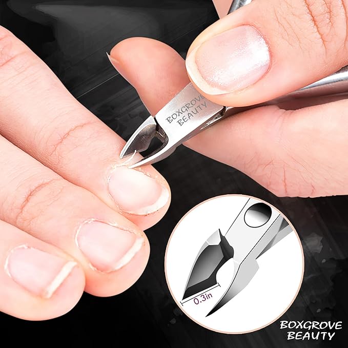Professional Cuticle Cutter & Pusher Trimmer Manicure Tools with Double Spring– Perfect Nail Care Tool for Manicure & Pedicure Beauty at Home/Spa/Saloon (Silver Pack of 2)