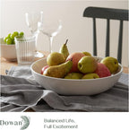 DOWAN 11.5" Large Serving Bowls, 3.2 Qt White Serving Platter, Big Ceramic - Image 5