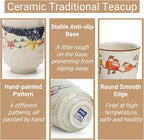 6 Pieces Japanese Tea Cups, 6 Oz Ceramic Coffee Cup | No Handle Teacup Matcha - Image 3