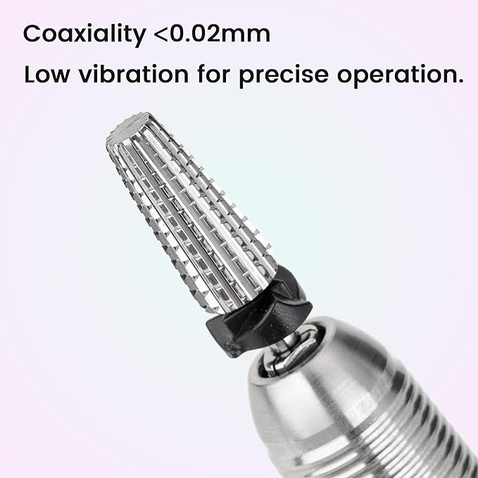 Delanie 5-in-1 Carbide Nail Drill Bit for Professional Nail Tech, 3/32", Extra Coarse Grit