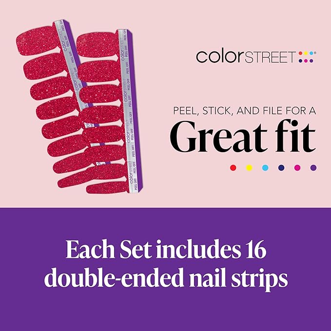 Color Street Cherry on Top Nail Strips