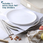 Platter Storage Case – Fine China Storage Containers Hard Shell, Quilted and - Image 4