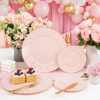 YOUBET 125PCS Pink Plastic Plates - Image 10
