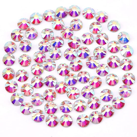 5760 Pieces Flatback Rhinestones for Nails 1.2MM Nail Rhinestones Gems Jewels Diamond Glass Mini AB Crystal Gemstones Bling Stones for Crafts Makeup Face Eyes