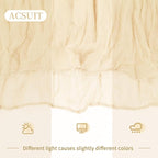 4 Pack Ivory Cheesecloth Table Runner 20 x 120 inch Gauze Table Runners 10 FT - Image 7