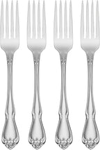 Oneida Silverware Set, Oneida True Rose Everyday Flatware Dinner Forks Set by Oneida