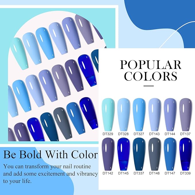 MEET ACROSS 12PCS Gel Nail Polish Set, 12 Colors Gel Nail Kit Art Design Soak Off UV LED,Nail Art Design Gifts for Women (SET-3, 12PCS)