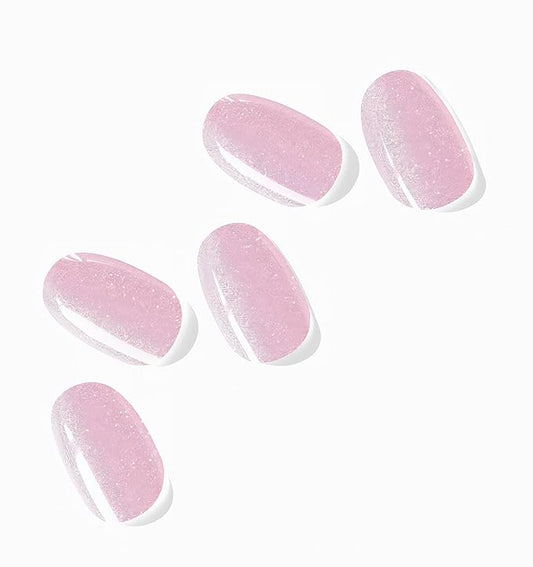 NOVA, Female Founded, Semi Cured Gel Nail Strips (Ever After) - The 10 Minute Manicure. Salon-Quality, Works with Any Nail Lamp, Easy to Apply & Remove - Incl. Nail File & Wooden Stick (Ever After)