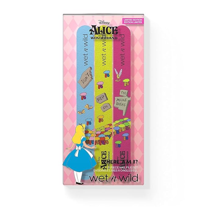 wet n wild Where Am I? 6-Piece Nail File Set Alice In Wonderland Collection