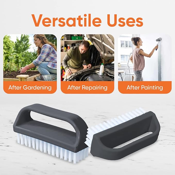 Nail Brush for Cleaning Fingernails, Nail Scrubber Brush, Toe Foot Hands Fingernail Brush Cleaner- Small Scrub Brush- All-Purpose Stiff Cleaning Brush for Home, Kitchen, Work, 6 pack - Superio