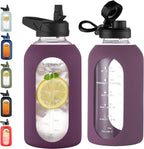 CIVAGO 64 oz Glass Water Bottle by CIVAGO