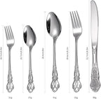 Retro Royal Silverware Silver Flatware Set - Image 5