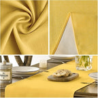 Artoid Mode Yellow Table Runner, Seasonal Summer Fall Washable Kitchen Dining - Image 4