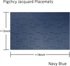 PIGCHCY Placemats Set of 8 Washable Durable Place Mats Vinyl Heat Resistant - Image 2