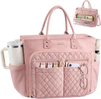 LOVEVOOK Tote Bag for Women, Teacher Nurse Work Laptop Bag, Quilted Bible by LOVEVOOK