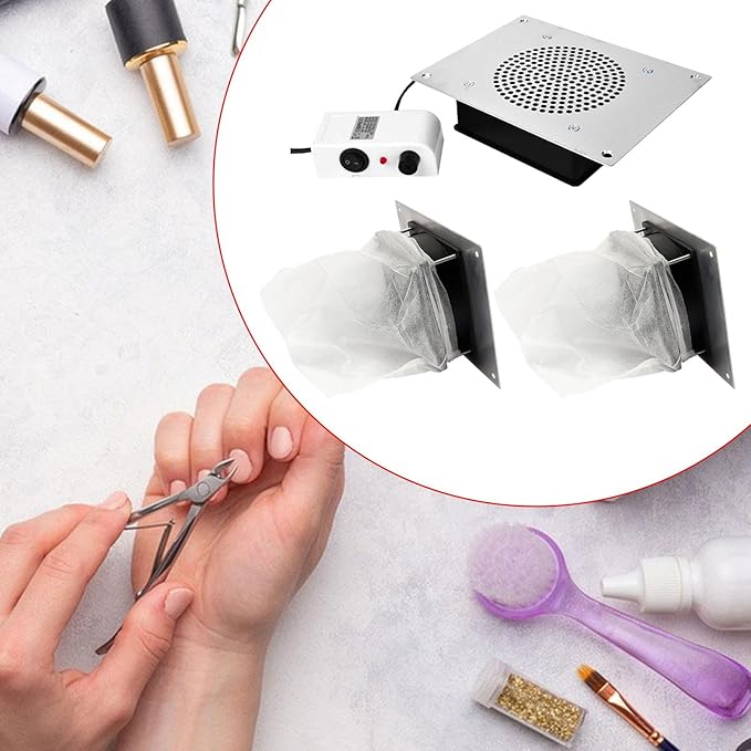 Nail Dust Collector Removal Manicure Tool Powerful Manicure Tools Extractor for Salon Nail Polishing US Adapter Professional