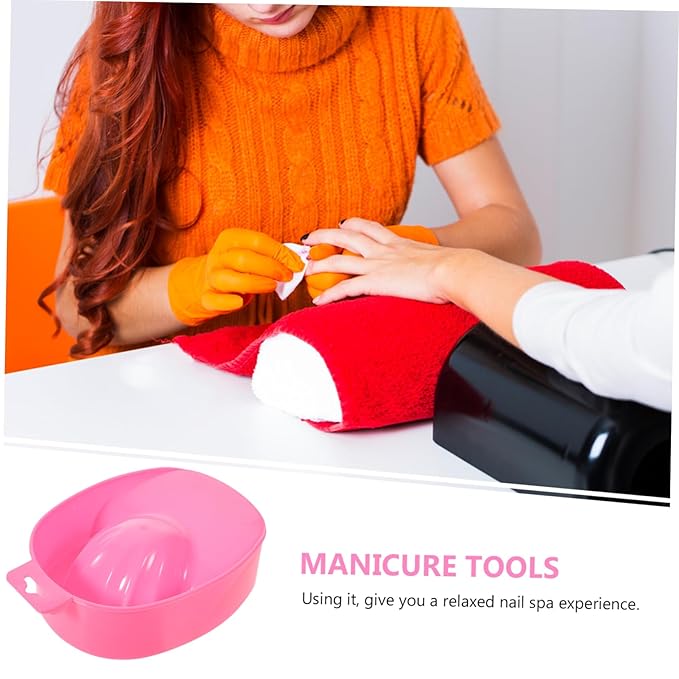 2pcs Nail Soak Bowls Manicure Soaking Bowl Nail Cuticle Remover Hand Care Art