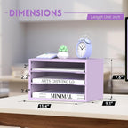 3 Tier Wood Desk Organizer, Paper Organizer - Image 3