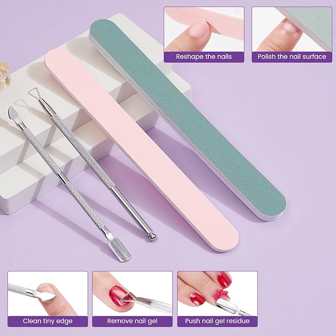 Dual Nail Soaking Bowl Acetone Proof: Soak Off Gel Nail Polish Dip Powder Remover Bowl- Cut the Soaking Time in Half Manicure Bowl for Salon Home (D2-Purple)