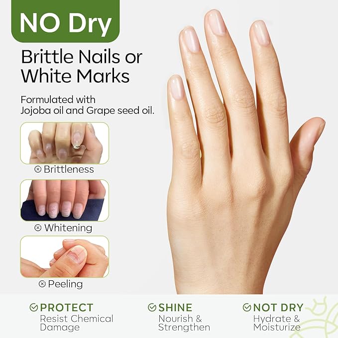 Modelones Acetone Nail Polish Remover, Professional Gel Polish Remover, Nail Glue Remover Natural Formula with Jojoba Oil for Nail Moisturizing & Care, Acrylic Dip Powder Remover(8 FL.Oz.), Cucumber