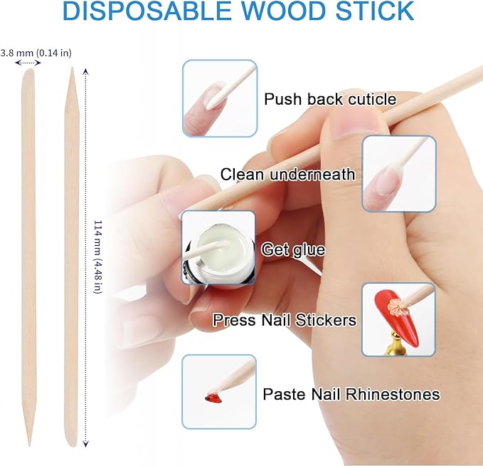 Disposable Pedicure Kit 5-in-1 with Nail Buffer, Pumice Pad, Nail File 100/180 Grit, Wood Stick and Toe Separators. Complete Pedicure Kit for Salon. (10 Counts)