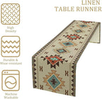 Aztec Southwest Table Runner, Ethnic Geometric Table Runners Dresser Scarves - Image 4