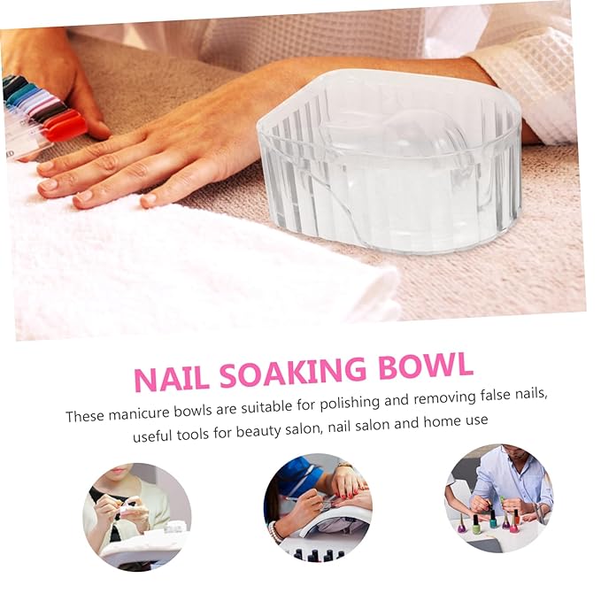 Nail Soak off Bowl Hand Soaking Bowl for Manicure Supplies Nail Salons