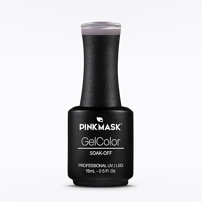 PINK MASK Gel Color Nail Polish Robb - Winter Is Coming Col. 15ml / o.5 oz - UV/LED Gel Polish, Non Wipe, Long Lasting, Soak Off Formula