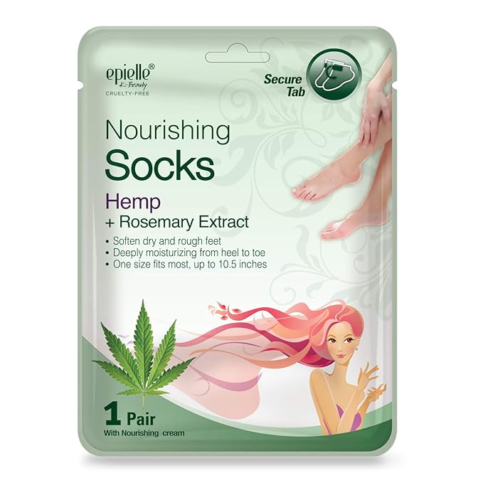 Epielle Relaxing & Nourishing Hand & Foot Masks for Dry, Overworked Skin, Self Care Gifts for Women, Spa Kit, Stocking Stuffers, Thanksgiving Essentials, 6 Moisturizing Gloves & 6 Moisturizing Socks