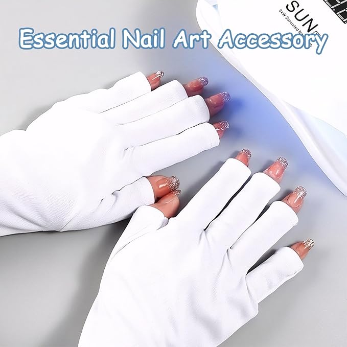 6 Pairs of Cotton Gloves, Moisturizing White Cotton Gloves, Comfortable, One Size Fits All, Unisex Size, Fingerless Touch Screen Design, White
