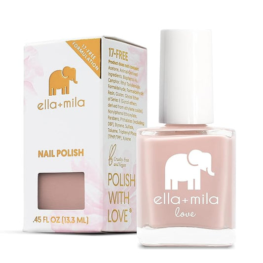 ella+mila Professional, Quick Dry, Long-Lasting & Chip-Resistant Pink Nail Polishes (Pour the Bubbly - 0.45 fl oz)