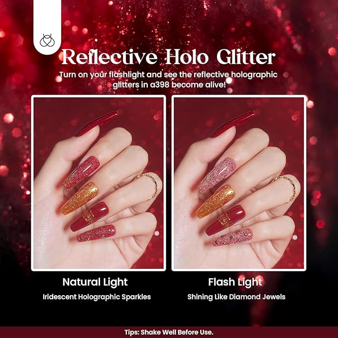 Beetles Winter Gel Nail Polish 20 Winter Colors Cat Eye Gel Polish Set Burgundy Red Purple Black with Magnet Pen Base Top Coat DIY Salon Manicured Soak Off UV LED Lamp Gifts for Women Gemstone Party