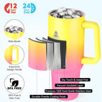 40 oz Tumbler with Handle and Straw or Convert to 40 oz Insulated Water Bottle - Image 3