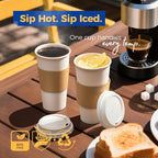 Fit Meal Prep 100 Pack 20 oz Disposable Coffee Cups - Image 4
