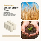 Homienly Wheat Straw Cups 8 PCS Plastic Cups Unbreakable Drinking Cup Reusable - Image 2