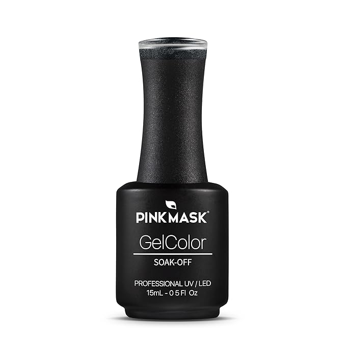 PINK MASK Gel Color Nail Polish Lucky - Cruella Col. 15ml / o.5 oz - UV/LED Gel Polish, Non Wipe, Long Lasting, Soak Off Formula