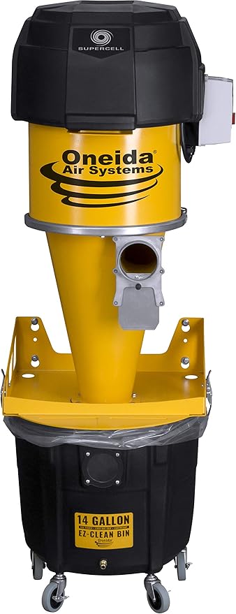 Oneida Air Systems Supercell High-Pressure HEPA-GFM Dust Collector (14-Gallon)
