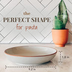 Mora Ceramic Large Pasta Bowls 30oz, etc Plate/Wide Bowl - Image 2