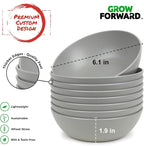 Grow Forward Premium Wheat Straw Bowls Set of 8 - Image 3