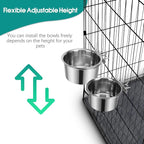 2 Pcs Large Dog Food Water Bowl - Image 4