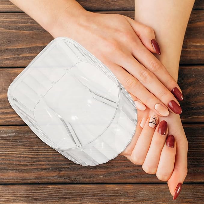 Nail Soaking Bowl: Acrylic Manicure Tray for Softening Cuticles & Removing, Stylish Design for Home Salon Use for Home Nail Salon Supplies Polishing Remover Treatment