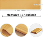 4-Pack Old Gold Satin Table Runner 12 x 108 Inch Long Bright and Smooth Silk - Image 3