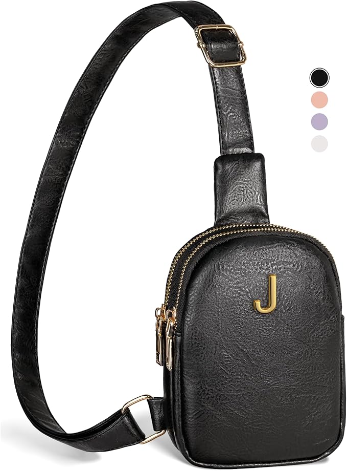 Birthday Gifts, Initial Crossbody Bags for Women Girls, Teen Girl Gifts Trendy Stuff, Lightweight Phone Purses with Crossbody Strap, Handsfree Travel Sling Bag, Personalized Traveling Gifts