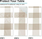 Checkered Square Tablecloth - Image 2