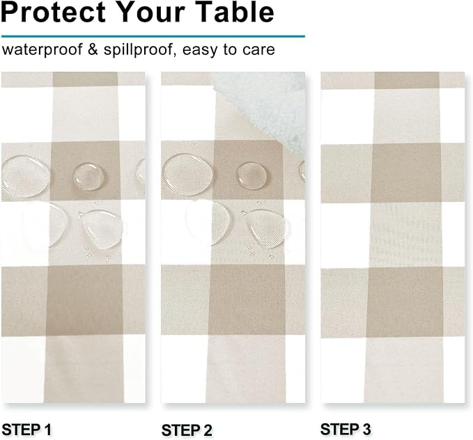 Checkered Square Tablecloth - Image 2