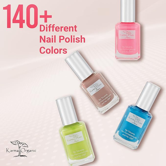 karma organic Natural Nail Polish-Non-Toxic Nail Art, Vegan and Cruelty-Free Nail Paint (BOSS DEBBIE)