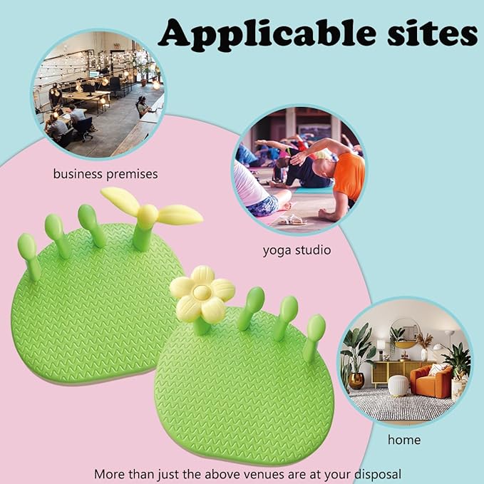 Toe Separators for Overlapping Toes Women,Flowers and Leaves Calf Trainer Toe Separators for Women,Bunion Corrector Thin Leg Exerciser,Suitable Having Plantar Fasciitis,Bunions,Other Foot Pain