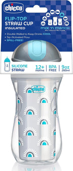 Chicco Insulated Straw Sippy Cup 12+ Months, 9oz Toddler Training Cup - Image 9